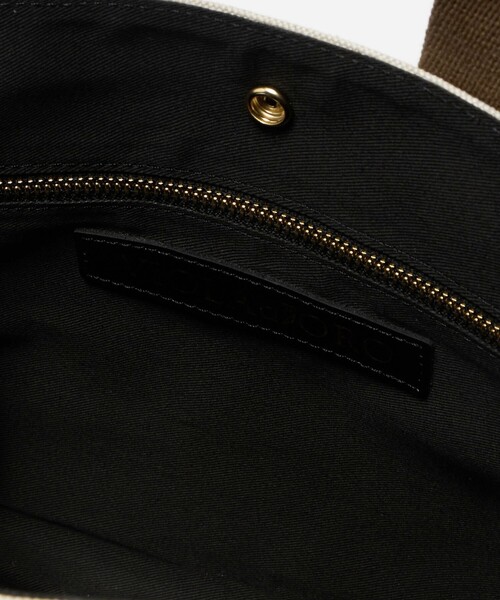 VIOLAd'ORO GINO ストラップ付き 2WAY キャンバス VIOLAd'ORO＞GINO キャンバス トートバッグ M