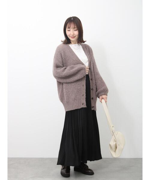 「Te chichi TERRASSE」 ニットカーディガン F ブルー レディース_画像2