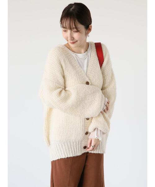 「Te chichi TERRASSE」 ニットカーディガン F ブルー レディース_画像9