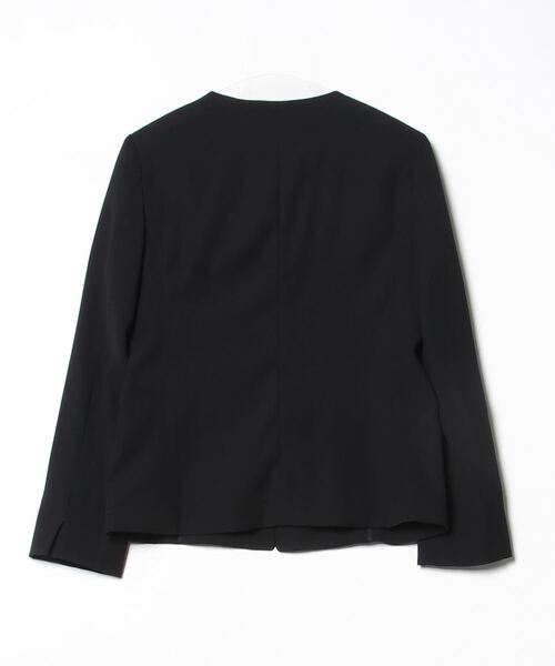 PLST（プラステ） ノーカラージャケット L ブラック レディース