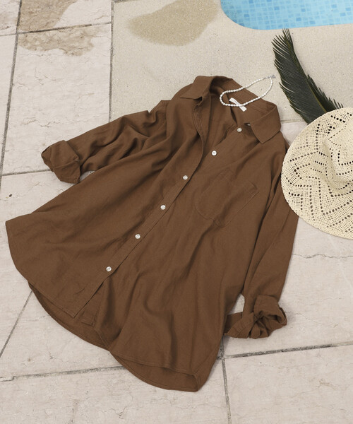 FREAK'S STORE(フリークスストア) ブラウス シャツ リネンブレンド FREAK'S STORE(フリークスストア) ブラウス シャツ リネンブレンド