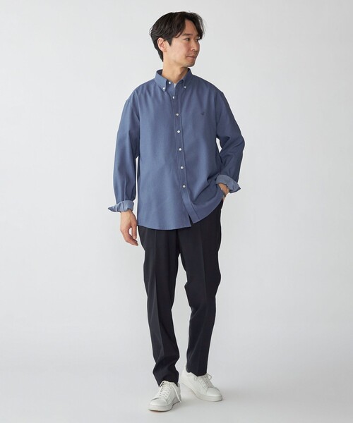 「SHIPS」 長袖シャツ X-LARGE ライトブルー メンズ_画像3