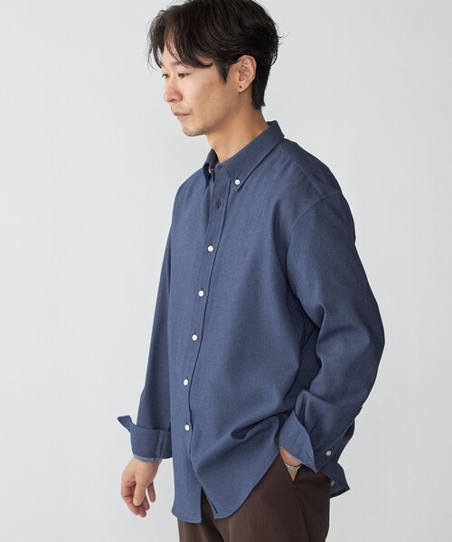 「SHIPS」 長袖シャツ X-LARGE ライトブルー メンズ_画像9