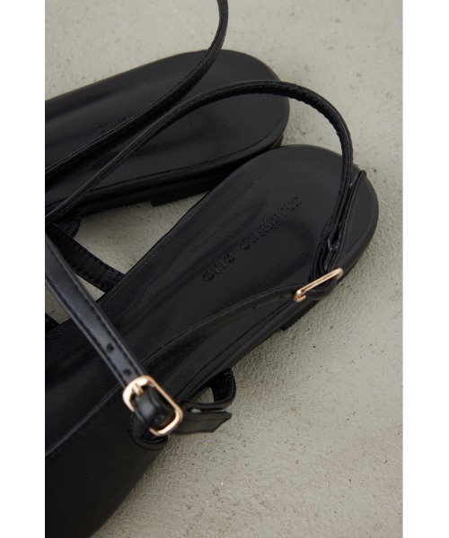 「crie conforto」 フラットサンダル LARGE ブラック レディース_画像6