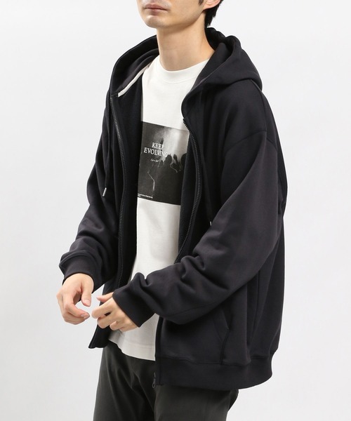 「GLOBAL WORK Smile Seed Store」 ジップアップパーカー LARGE グレー メンズ_画像6