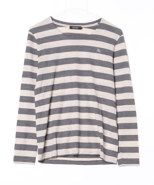 Burberry バーバリー　ボーダーロンT BURBERRY BLACK LABEL（バーバリーブラックレーベル） ボーダー柄長袖T