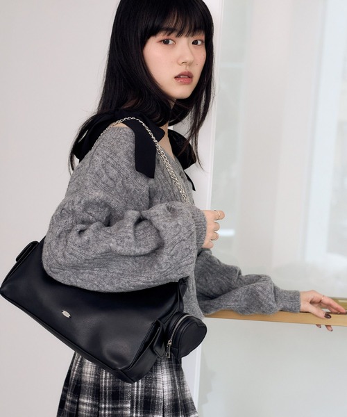 「Heather」 ショルダーバッグ ONE SIZE ブラック レディース_画像4