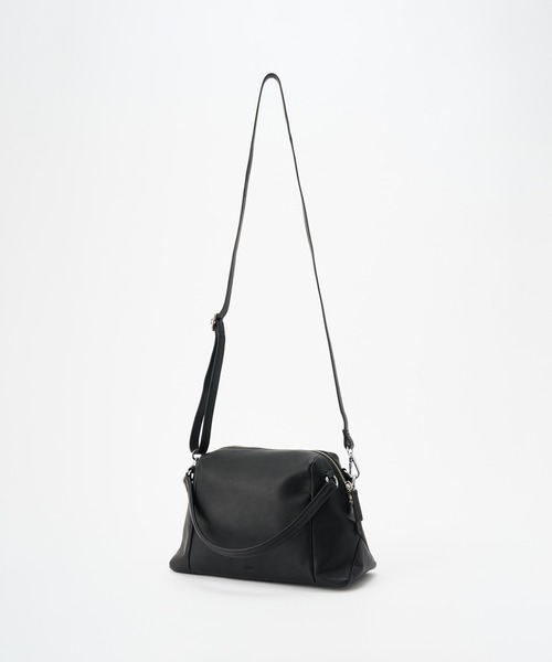 ボストンバッグ 「ONE./ワンドット」Mini Boston Shoulder Bag / 撥水レザー メンズ レディース_4