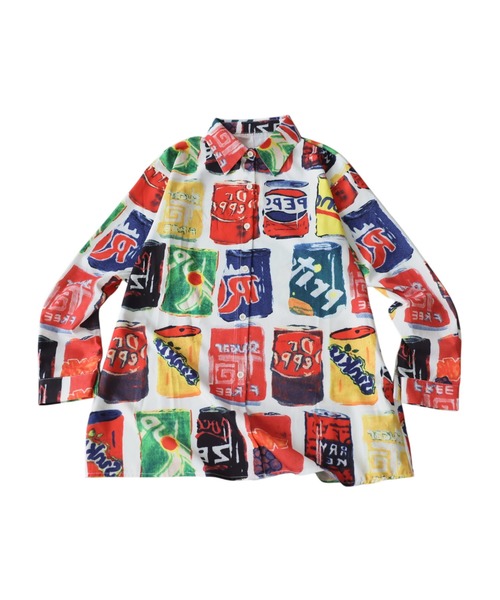 「antiqua」 長袖シャツ ONESIZE レッド レディース_画像7