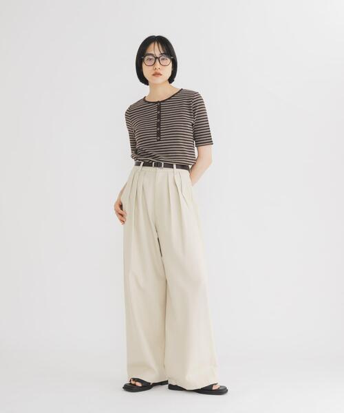 パンツ kose KBF（ケービーエフ） パンツ タックWIDEパンツ レディース : ZOZOTOWN