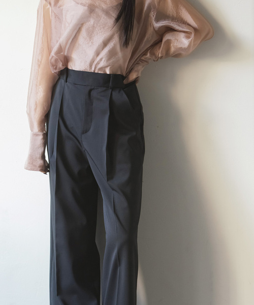 「NOBLE」 スラックス 34 グレー レディース_画像10