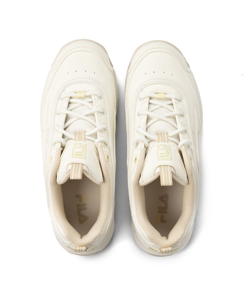 「FILA」 ローカットスニーカー 24.5cm ホワイト×パープル レディース_画像8