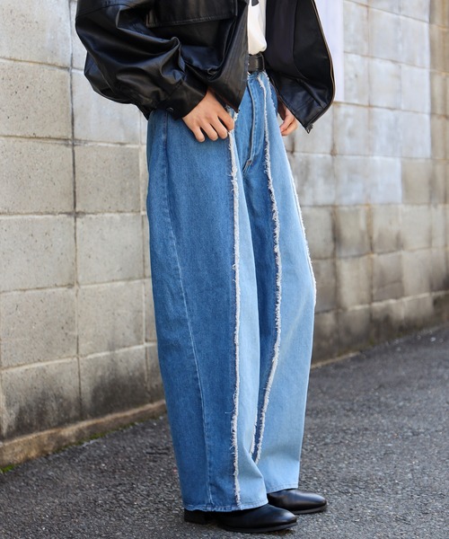 「SPINNS」 デニムパンツ M ブラック メンズ_画像5