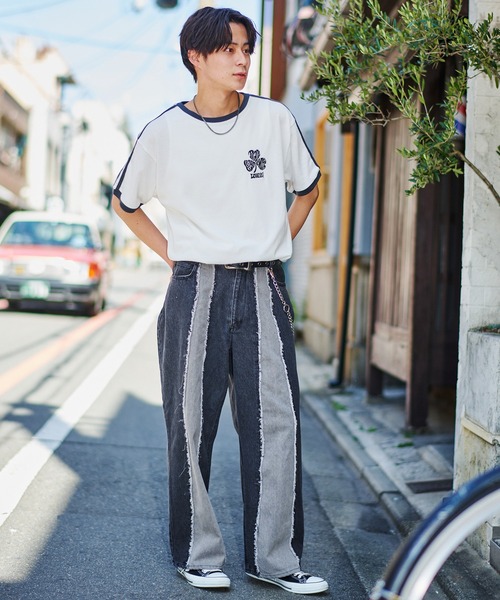 「SPINNS」 デニムパンツ M ブラック メンズ_画像7
