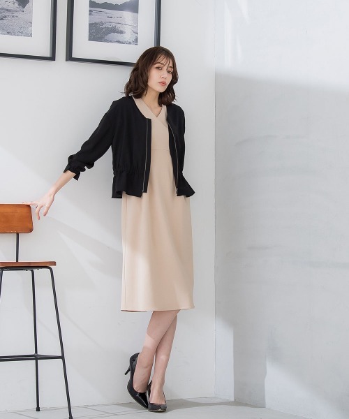 「ketty」 半袖ワンピース S ベージュ レディース_画像7