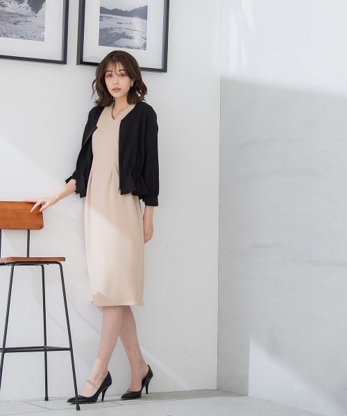 「ketty」 半袖ワンピース S ベージュ レディース_画像9
