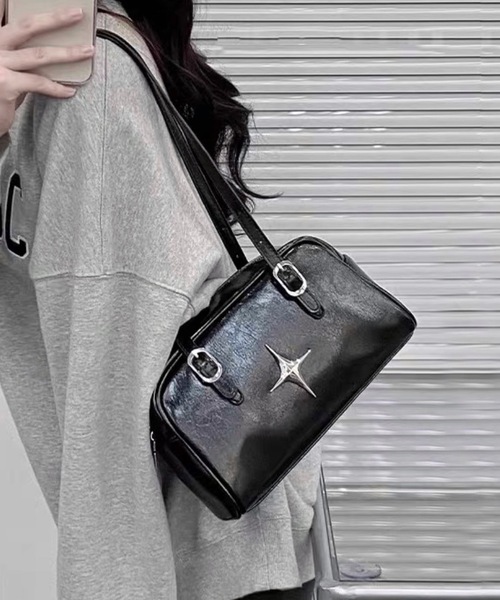 「shopnikoniko」 ショルダーバッグ フリー ブラック レディース_画像3