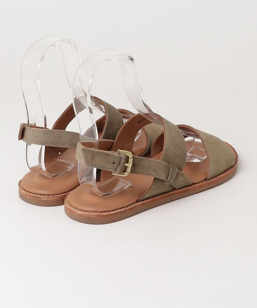 Clarks（クラークス） フラットサンダル 23.5cm グリーン レディース