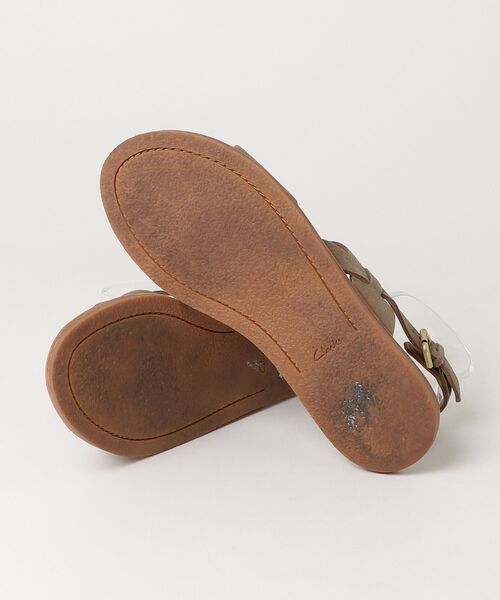 Clarks（クラークス） フラットサンダル 23.5cm グリーン レディース