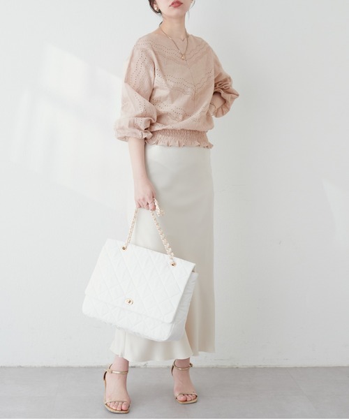 「natural couture」 長袖ブラウス FREE オフホワイト レディース_画像4