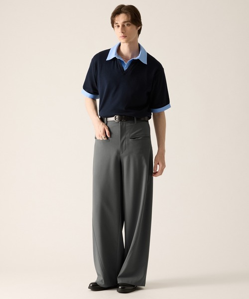 「CLEL」 スラックス S グレー メンズ_画像8