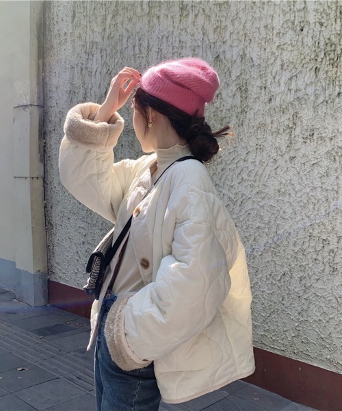 「HALEY PESCA」 ノーカラージャケット FREE ベージュ レディース_画像9