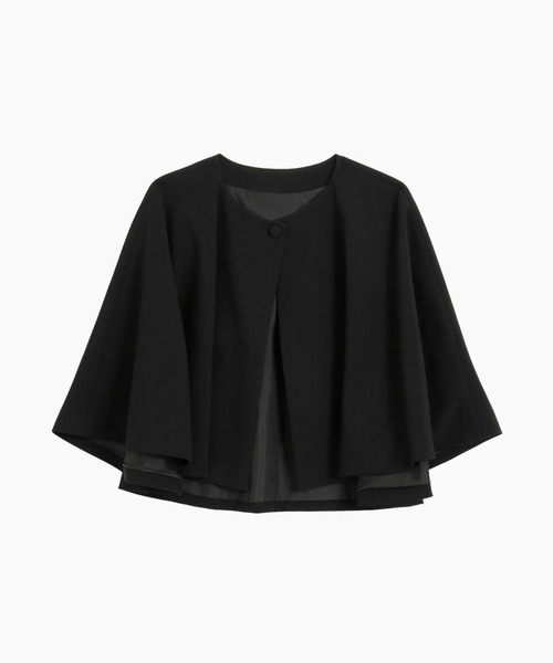 Flolia セットアップ 「喪服・礼服」ケープ・膝丈 フレア