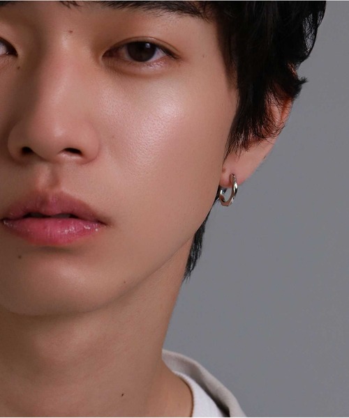 【直営店舗限定】クロッシングピアス/シティポップ/ブラック/シルバー925 直営店舗限定】LH for Gift クロッシングピアス/シティポップ/ブラック