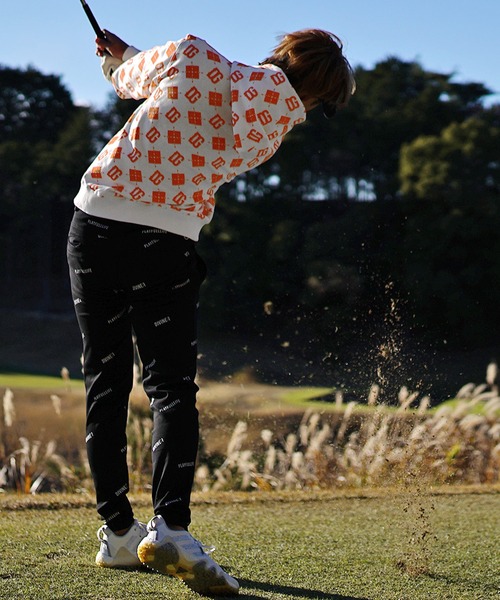 DIVINER GOLF パーカー 「DIVINER GOLF」総柄ZIPパーカー メンズ