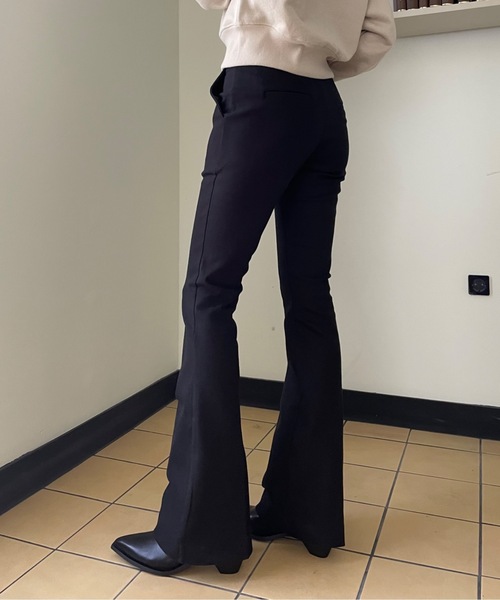 Didot.showroom スラックス パンツ 「ストレッチ」センタープレス