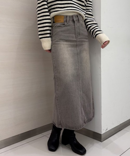 solleim（ソルレム） デニムスカート 「3サイズ展開」「全骨格美脚見え