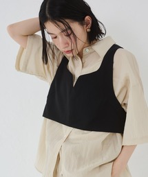 hunch ベスト ジレ 「WEB限定/別注」ポリツイルビスチェ