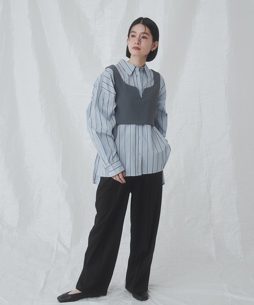 hunch（ハンチ） ベスト ジレ 「WEB限定/別注」ポリツイルビスチェ