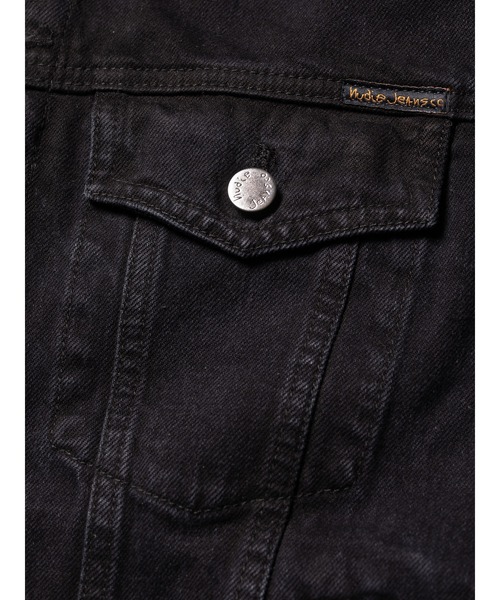 ［NUDIE JEANS］ブラックデニムジャケット　sサイズ 擦れにて光沢あり。 Nudie Jeans デニムジャケット gジャン Robby Black メンズ