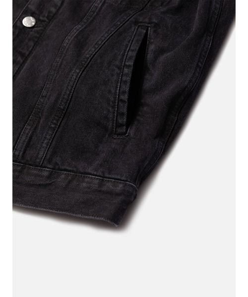 ［NUDIE JEANS］ブラックデニムジャケット　sサイズ 擦れにて光沢あり。 Nudie Jeans デニムジャケット gジャン Robby Black メンズ