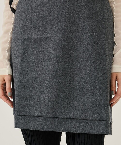 PoI ワンピース 「PoI/ポイ」wool strap dress/ウールストラップドレス  