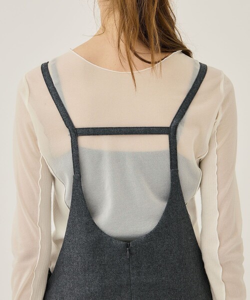 PoI ワンピース 「PoI/ポイ」wool strap dress/ウールストラップドレス  