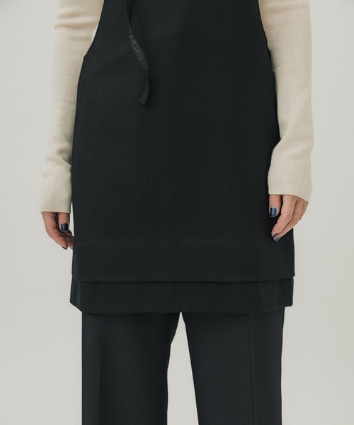 PoI ワンピース 「PoI/ポイ」wool strap dress/ウールストラップドレス  