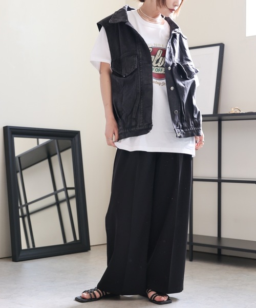 ULEULA ベスト ジレ デニムオーバーベスト/Gジャンベスト