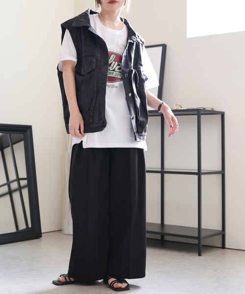 ULEULA ベスト ジレ デニムオーバーベスト/Gジャンベスト