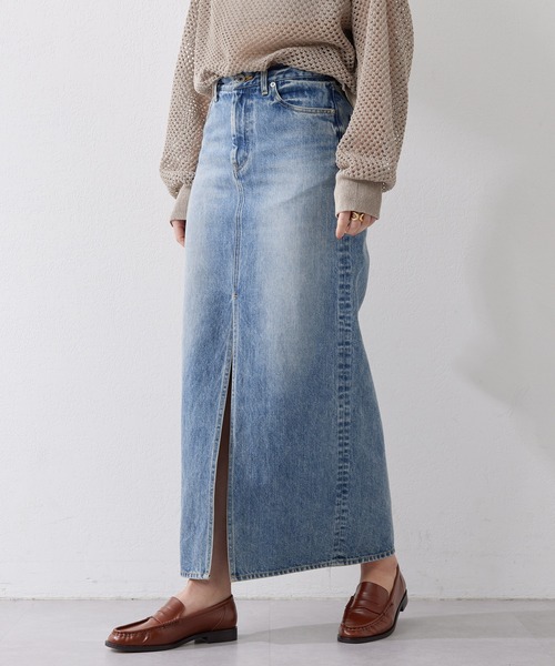 Whim Gazette（ウィム ガゼット） デニムスカート デニムスリット