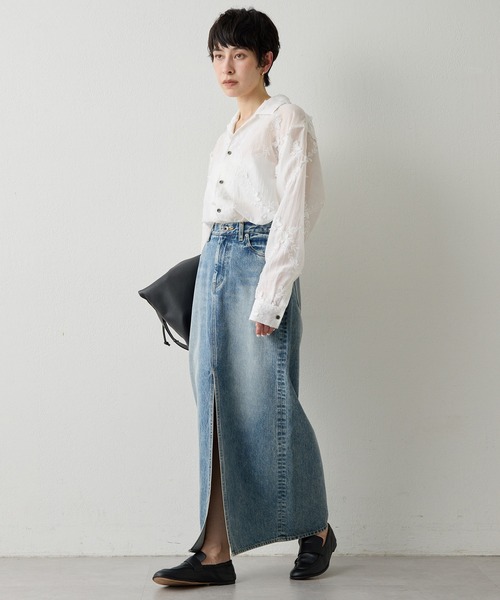 Whim Gazette（ウィム ガゼット） デニムスカート デニムスリット