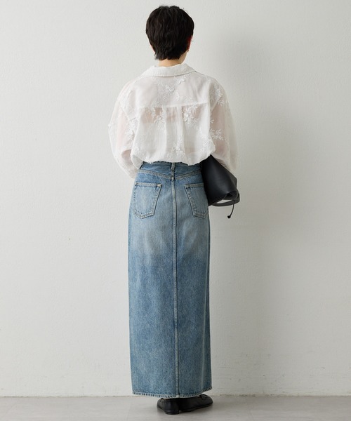 Whim Gazette（ウィム ガゼット） デニムスカート デニムスリット