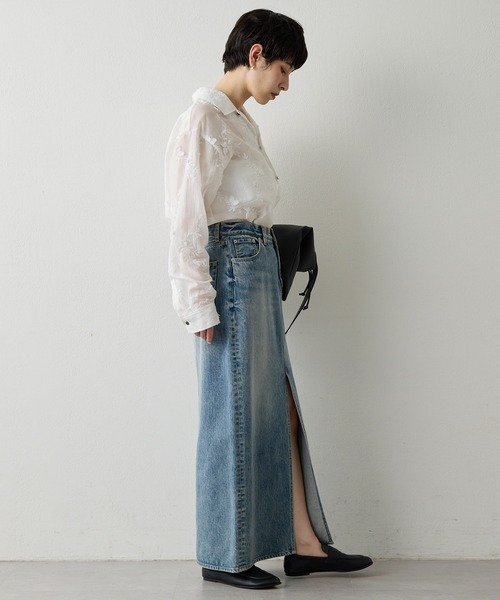 Whim Gazette（ウィム ガゼット） デニムスカート デニムスリット