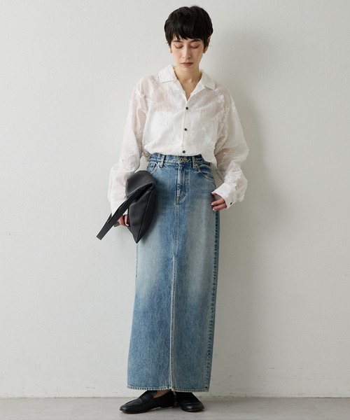 Whim Gazette（ウィム ガゼット） デニムスカート デニムスリット
