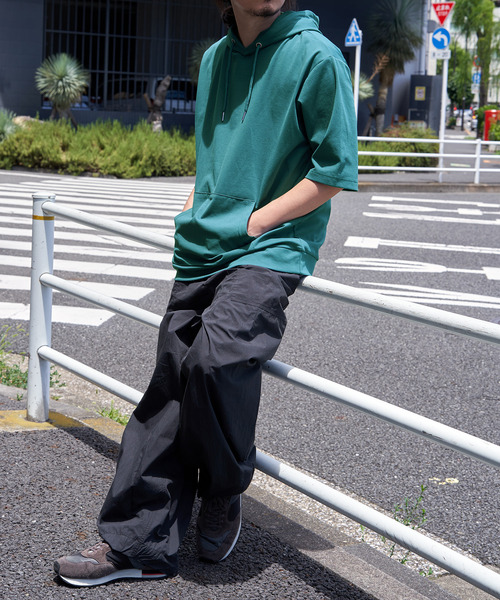 ikka パーカー 「接触冷感／抗菌防臭」GOKU楽セイケツ5分袖