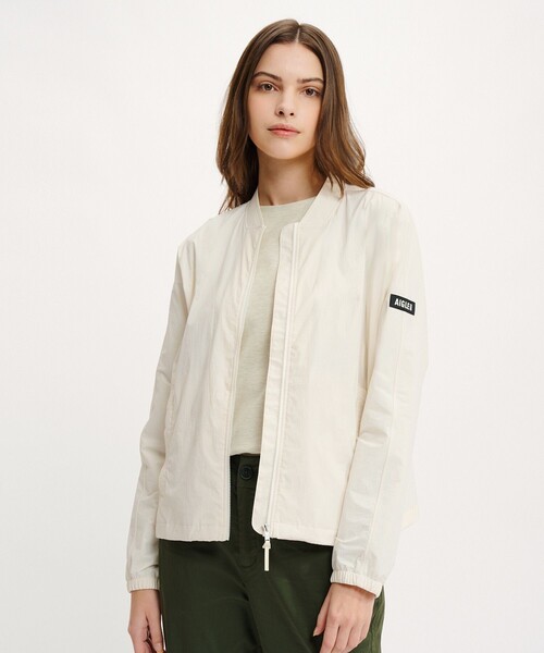 AIGLE ブルゾン アウター UVカット 撥水加工 ショート丈