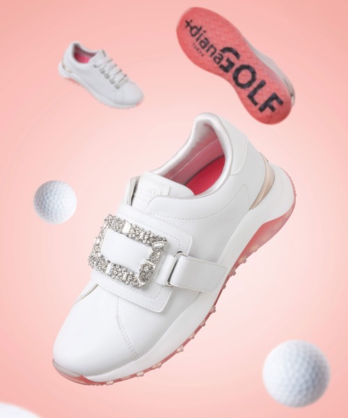 スニーカー 「+dianaGOLF」バックル付きゴルフシューズ レディース | +diana | 05