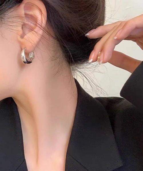 ピアス ボリュームフープピアス レディース メンズ : ZOZOTOWN Yahoo 