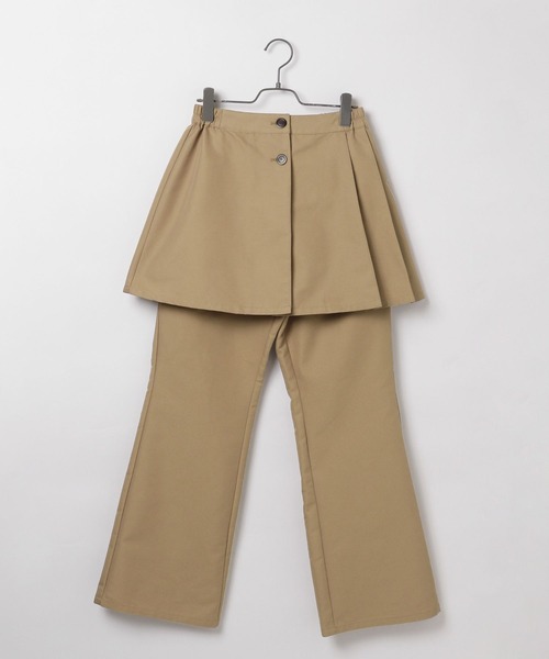 チノっち PAGEBOY チノパン 2WAYチノレイヤードパンツ レディース